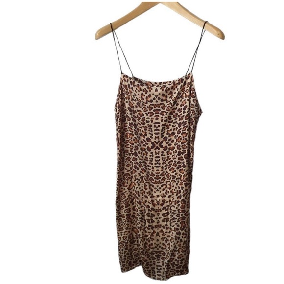 Topshop Leopard  Mini Slipdress - Picture 2 of 2